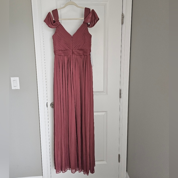 Azazie Desert Rose Calla Dress Bridesmaid Prom Graduation Dress - Picture 3 of 5